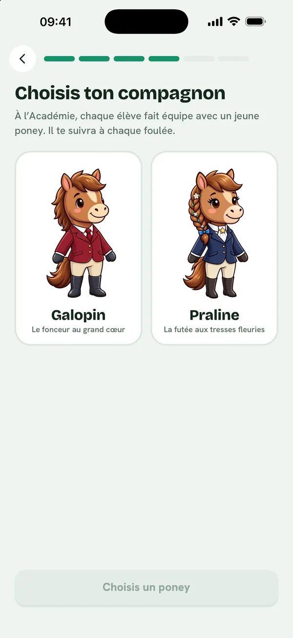 Choix du compagnon : Galopin ou Praline